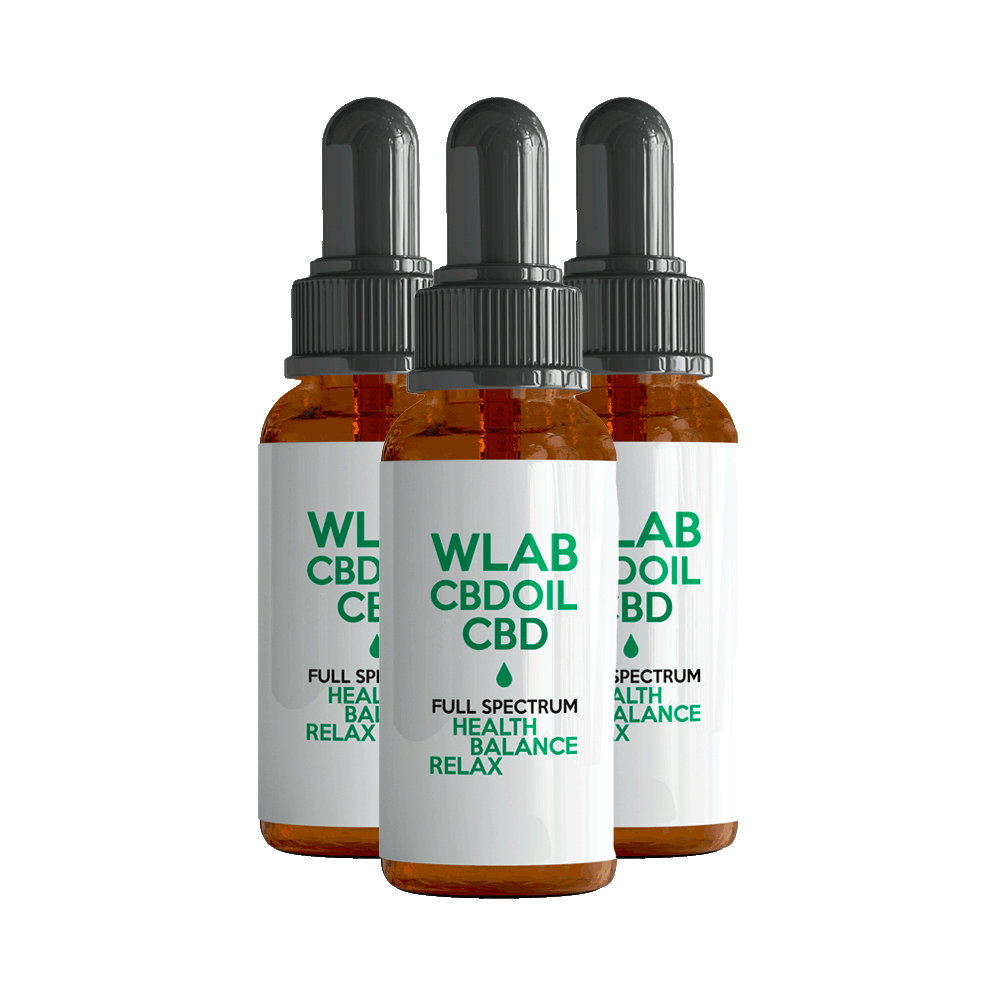 Pack da 3 confezioni mix - Olio CBD 20% (2000mg) 10ml Pack Olio CBD 20% Full Spectrum WLAB Olio CBD