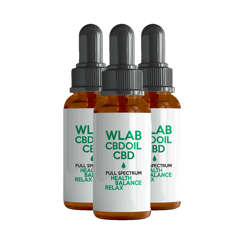 Pack da 3 confezioni mix - Olio CBD 30% (3000mg) 10ml Pack Olio CBD 30% Full Spectrum WLAB Olio CBD